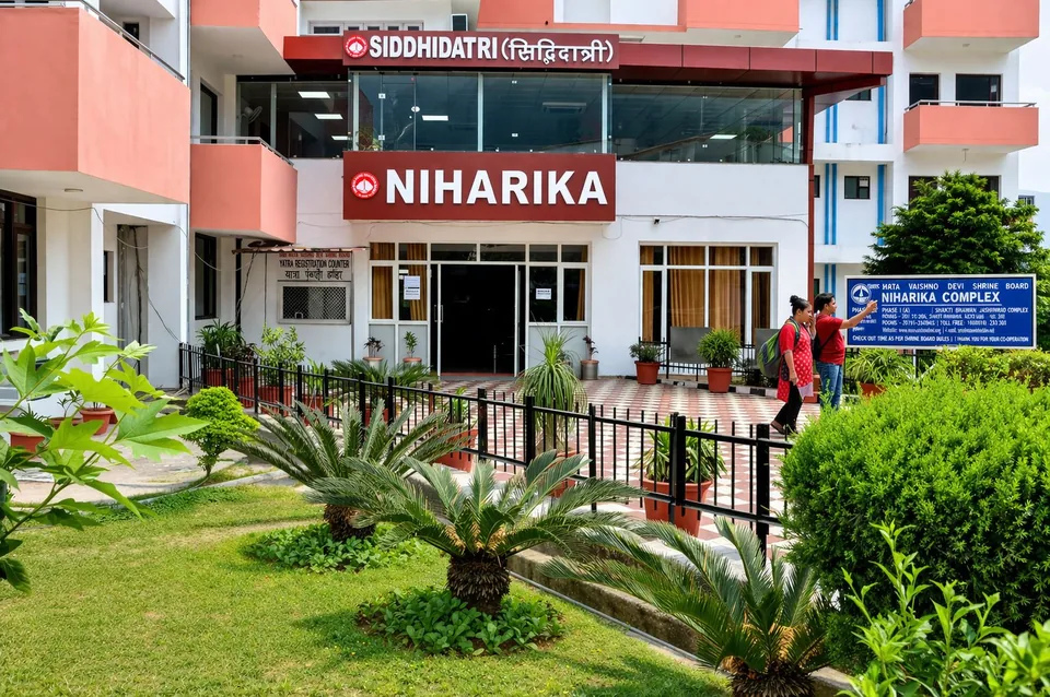 Front side view of Niharika Bhawan Katra
