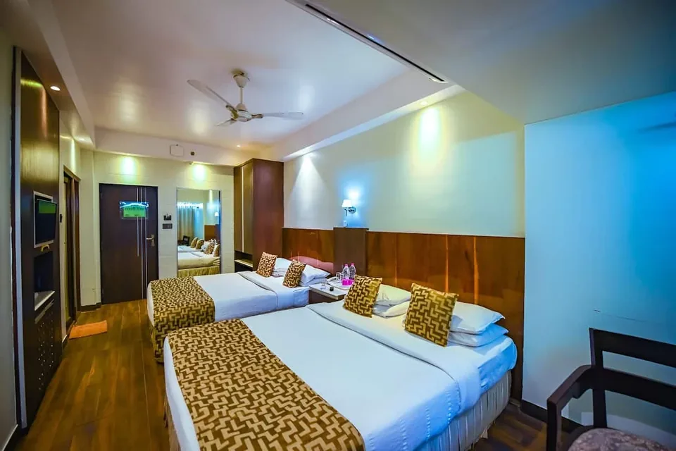 Guest room entrance at Niharika Bhawan Katra