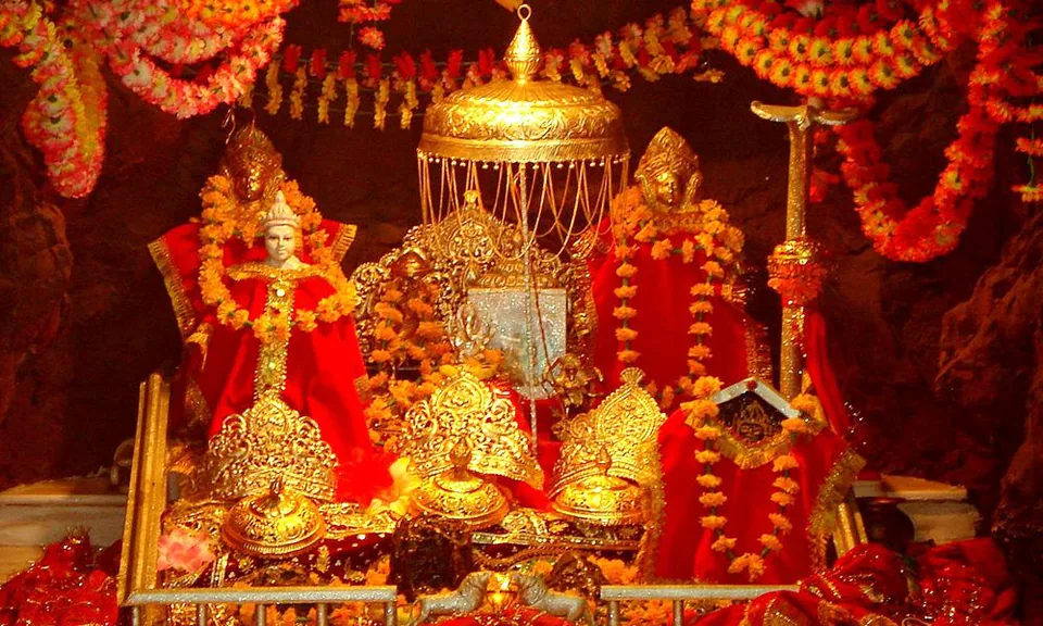 Devotional view connected with Vaishno Devi yatra